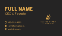 Gold Centaur Archer Business Card