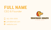 Minimalist Yellow Dog Business Card Image Preview