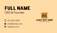 Burger Sandwich Snack Business Card