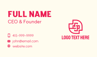 Red Medical Cross Business Card