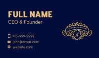 Luxury Royal Shield Crest Business Card