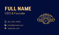 Luxury Royal Shield Crest Business Card