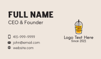 Boba Business Card example 2