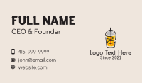 Fresh Juice Beverage Business Card