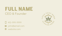 Natural Hemp Marijuana Business Card