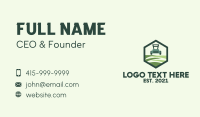 Hexagon Lawn Care  Business Card Design