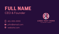 Modern Flower Petals  Business Card