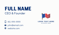 American Flag Pole Business Card