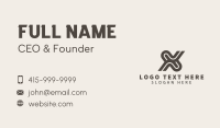 Freight Courier Letter X Business Card