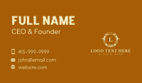 Royal Luxury Lettermark Business Card