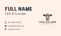 Ranch Cow Head Business Card