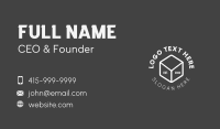 Personal Business Card example 4