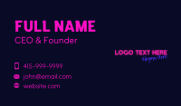 Karaoke Lounge Business Card example 3