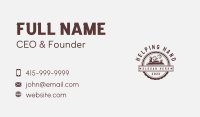 Hand Planer Woodworking Business Card Image Preview