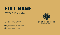 Generic Brand Lettermark Business Card