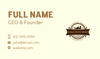 Woodwork Timber Crafting Business Card