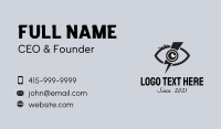 Thunder Bolt Eye  Business Card Design