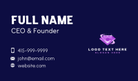 Diamond Jewelry Letter C Business Card Design