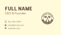 Axe Pine Tree Woodwork Business Card