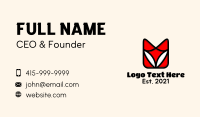 Abstract Fox Business Card Design