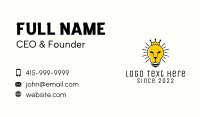 Royal Lion Light Bulb  Business Card