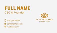 Law Justice Scale Business Card