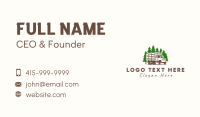Forest Logging Truck Business Card