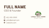 Forest Logging Truck Business Card Design