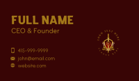 Knight Sword Shield Business Card