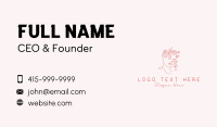 Floral Woman Face Business Card