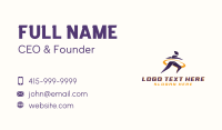 Athlete Marathon Runner Business Card Design