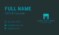 Marketing Agency Letter M  Business Card