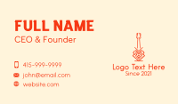 Music Instrument Business Card example 2