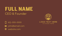 Geometric King Badge Business Card