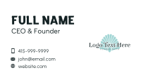 Seashell Clam Wordmark  Business Card