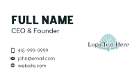 Seashell Clam Wordmark  Business Card Design