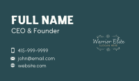 Elegant Minimal Wordmark Business Card