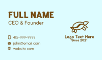 Coffee Bean Turtle  Business Card Design
