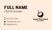 Coconut Drink Business Card example 3
