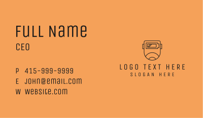 Battery Welding Mask Business Card Image Preview