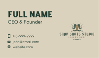 Goat Skull Saloon Business Card Design