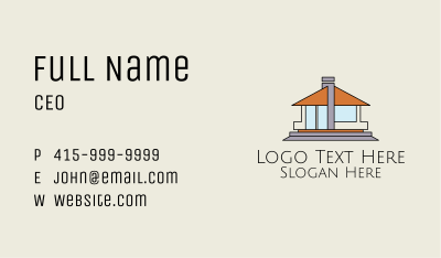 Bungalow House Property  Business Card Image Preview
