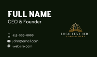 Luxury Finance Triangle Business Card