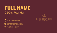 Gold Royalty Crown Business Card