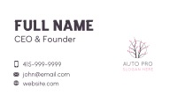 Cherry Blossom Flower Tree Business Card Design