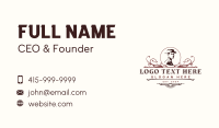 Gentleman Fedora Hat Business Card