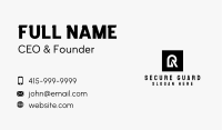 Stylish Agency Letter R Business Card