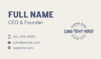 Casual Business Card example 4