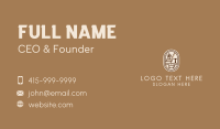 Coffee Shop Library Business Card Design
