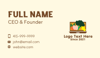 Online Grocery Website Business Card Design